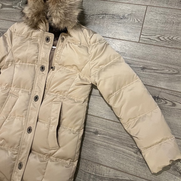 Coach Women's Puffer Jacket with Fur Lined Hood Size Small - Picture 6 of 7